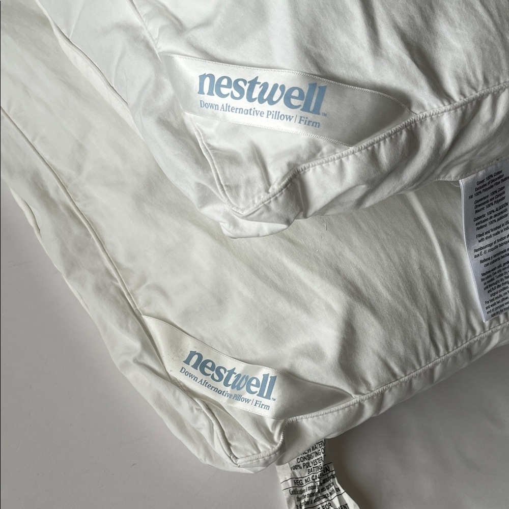 Nestle White Down Alternative Cotton Pillows *LAST CHANCE